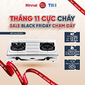 Mua Bếp gas dương Rinnai RV-370(SM)N mặt bếp inox và kiềng bếp men - Hàng chính hãng