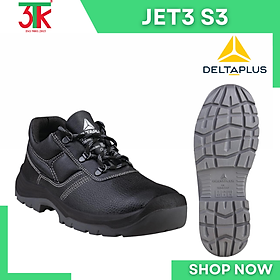 Giày Bảo Hộ Deltaplus JET3 S3 chống đinh, Chống dập ngón, Chống trơn trượt, chống dầu, giá rẻ, bền bỉ
