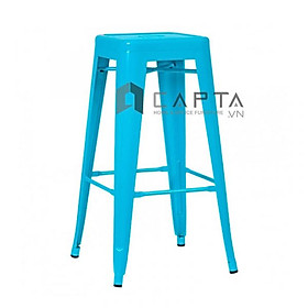 Mua Ghế đảo bếp màu xanh dương CB TOLIX-T5 Nội thất Capta.vn Ghế quầy bar màu xanh dương thép sơn tĩnh điện không lưng tựa chân cố định