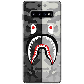 Ốp lưng  dành cho Samsung Galaxy S10 Plus mẫu Bape