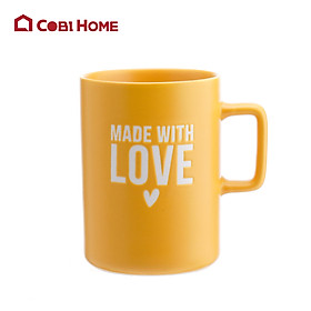 Ly sứ chữ LOVE - Màu vàng