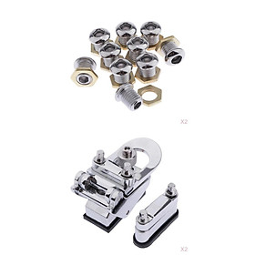 2pcs Drum Strainer 20x Drum Air Vent w/ Gasket Nut Tom Snare Drum Accs Parts