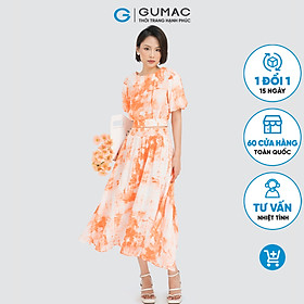 Set lẻ Áo kiểu tay phồng GUMAC AD04048 - Áo kiểu phối bèo cổ tim AD04054 - Chân váy maxi lưng thun VD04049
