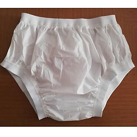 Miễn Phí Vận Chuyển FUUBUU2207-White-XXL-1PCS Rộng Ống Quần Người Lớn Nhựa Không Quần Cho Trẻ Tã Người Lớn Tã Vải