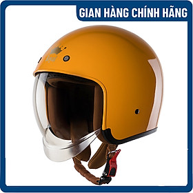 Nón bảo hiểm 3/4 Royal M139 - Kính âm - Vàng sành điệu - Lót nón tháo rời - Hàng chính hãng - Bảo hành 12 tháng