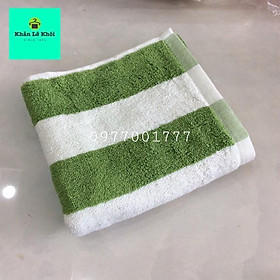 Mua Khăn tắm 100% cotton dày dặn KMH Kẻ sọc - 35cm X 75cm