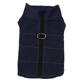 Spring Summer Denim Vest Coat Jeans Jacket Cool Clothes T Shirt for Pet Dog