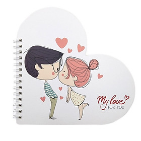 Bộ 2 Sổ Lò Xo Love Gift (17x17cm) - Mẫu 1