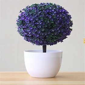 Cây hoa tú cầu giả để bàn trang trí nội thất cao cấp Liza-86