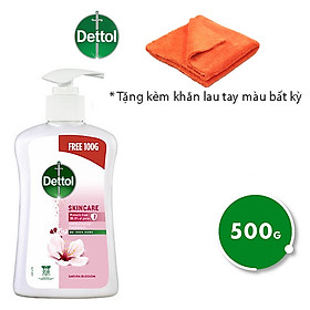 Nước rửa tay Dettol kháng khuẩn chăm sóc da - Chai 500g