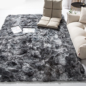 Mua Thảm Lông Trải Sàn Loang Màu KT 1m6x2m