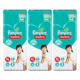 Combo 3 Tã Quần Pampers Giữ Dáng Mới Gói Đại XL48 (48 Miếng)