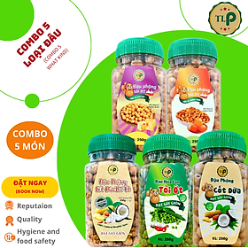 COMBO 5 LOẠI ĐẬU TÂN LỘC PHÁT - MỖI HŨ 250G