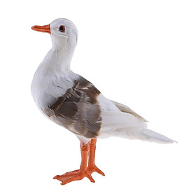 Realistic Seagull Bird Home Garden Decoration Artificial Feathered