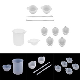 11 Silicone Mixing Cup Resin Craft Jewelry Making Stick Epoxy Resin DIY Tool