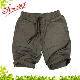 Quần short Amazing, vải bố lưng thun dây rút, phong cách thể thao unisex, có size đại - Đất 1191 - 28