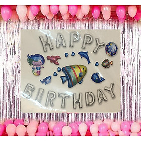 Combo 2 sét trang trí sinh nhật cho bé gái giao màu ngẫu nhiên ( Qùa tặng cho bé là 1 đôi đũa trẻ em dài 20cm gỗ trắc xinh xinh đũa đẹp đũa sạch )