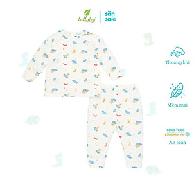 Bộ Cài Vai TD Vai Chồm Lullaby NH52B - Trắng In - 6M