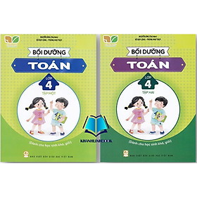 Sách - Bồi dưỡng Toán Lớp 4 Tập 1 + Tập 2 (Kết nối tri thức với cuộc sống)