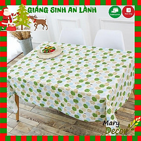 Mua Khăn trải bàn Họa tiết Cây tròn màu sắc viền ren (đủ kích thước) - F09