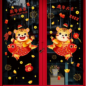 Mua Decal dán tường trang trí tết Nhâm Dần 2022- HM4717
