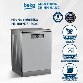 Mua Máy Rửa Chén BEKO Dung Tích 14 Bộ  Tiết Kiệm Điện A++  6 Chương Trình Rửa Chính  Mở Cửa Tự Động - BDFN26430XC - Hàng Chính Hãng