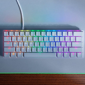 Mua Bàn phím Razer Huntsman Mini-Trắng(Mercury)-60% Optical-Clicky Purple Switch_RZ03-03390300-R3M1- Hàng chính hãng