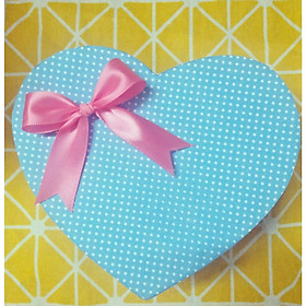 Sét 3 hộp quà hình trái tim nhiều mẫu xinh đính nơ ruy băng ( size 12-14-16cm)