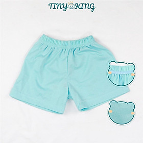 Quần short đùi cho bé trai, bé gái TINY KING màu trơn cotton thoải mái mát mẻ (QN02)