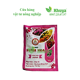 Phân bón vi lượng NPK 10-60-10+TE Super Hoa 3 loại 50gr Tạo mầm - Dưỡng nụ