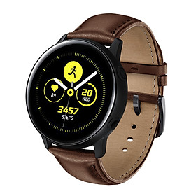 Mua Dây Da Leather Trơn Dành Cho Galaxy Watch Active 2  Galaxy Watch Active 1  Galaxy Watch 42 (Size 20mm)