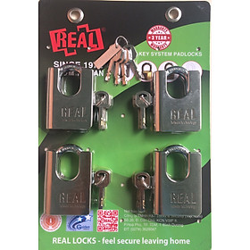 Mua #Khóa_Real Khóa chống cắt 65mm hợp kim kẽm xi niken bộ chìa chủ Master key đa năng bền bỉ an ninh Reallocks thích hợp cho quản lý nhiều ổ khóa cùng lúc một cách tiện lợi