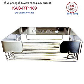Kệ xà bông cục Inox SUS304, Kệ đựng xà phòng KAG-RT1189