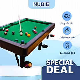 Đồ Chơi Bàn Bia ,Bàn Bida Snooker Pool Mini Cho Bé Bằng Nhựa Bi Có Số Cao Cấp ( KT 49,5x38x15,5cm )-Đồ Chơi Cho Bé