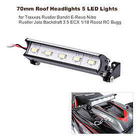 70mm Roof Headlights RC Off-Road Dome 5 LED Lights for Traxxas Rustler Bandit E-Revo Nitro Rustler Jato Redcat Backdraft