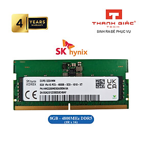Ram Laptop SK Hynix 8GB Bus 4800 DDR5 1Rx16 - Hàng Nhập Khẩu