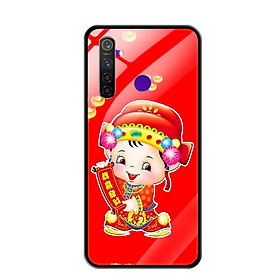 Ốp Lưng Kính Cường Lực cho Điện thoại Realme 5 Pro - 0476 THANTAI05 - Hàng Chính Hãng