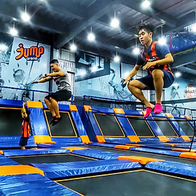 Vé Vào Khu Vui Chơi Bạt Nhún Jump Arena + Vớ Bám Bạt Nhún Dành Cho 2 Người (HCM/ HN)