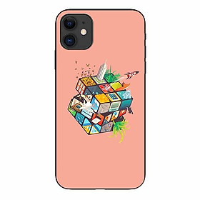 Ốp lưng in cho Iphone 11   Rubik Cube