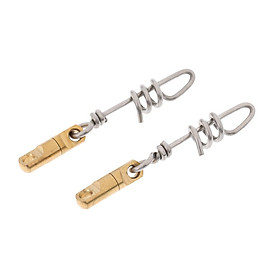 2Pcs Heavy Swivels Snap Swirl Connector Corkscrew Saltwater Fishing Tackles