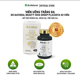 DR NATURAL BEAUTY SKIN SHEEP PLACENTA 30000 WHITE GLUTATHIONE 60 VIÊN