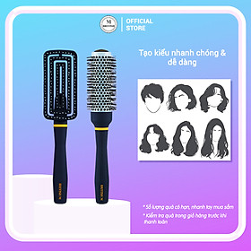 Mua Lược tròn Barber tạo kiểu tóc sợi thưa tại New Sky Shop 18