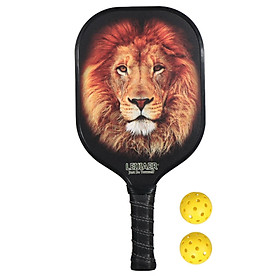 Set 1 Vợt Và 2 Bóng Đánh Pickleball Bằng Sợi Carbon Siêu Nhẹ Leijiaer - Màu Số A