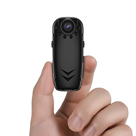 Máy ảnh hành động mini HD COMBABLE COM di động Cam 1080p Video Video Video Video Ghi âm Sport DV clip nhỏ Cảnh sát máy quay phim: Đen