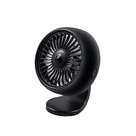 Car Fan Vehicle Air Circulation Cooling Fan Quiet Portable USB Electric Fan with 3 Speeds RGB Light for Car Truck SUV RV