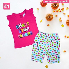 Đồ bộ bé gái yoyo dễ thương từ 10-43kg- Set đồ ngủ- Chất thun cotton 4 chiều - Hương Nhiên