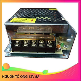 Mua Bộ Nguồn Tổ Ong 12V 5A dùng cho hệ thống Led và camera hàng cao cấp. Chuẩn 5A