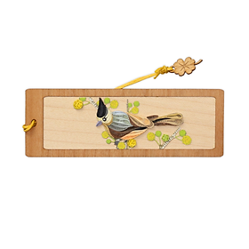 Bookmark Nghệ Thuật Giấy Xoắn - Chim Mào Đen - Whisper Among Blossoms - Animals - Việt Net