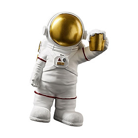 Creative Astronaut Figurine, Collectable Decorative Craft Sculpture Ornament Spaceman Statue for Cafe Decorations Tabletop Bookshelf Office