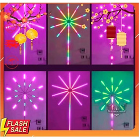 BỘ ĐÈN LED TRANG TRÍ SÁNG PHAO HOA DÁN TƯỜNG ĐIỀU KHIỂN TỪ XA HIỆU ỨNG MÀU SẮC CỰC ĐẸP TRANG TRÍ TẾT LỄ HỘI